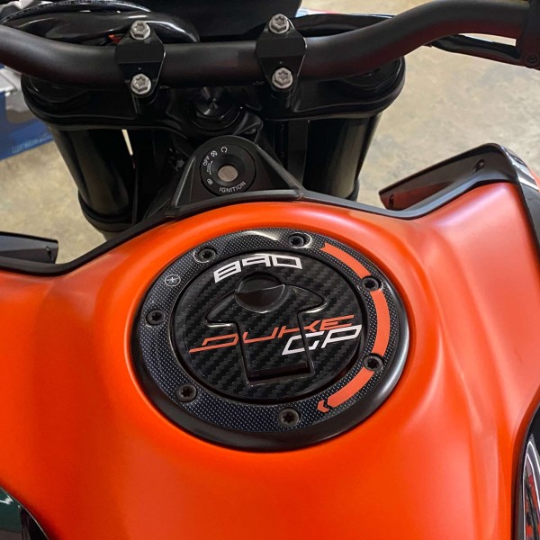 Καπάκι ρεζερβουάρ Moto Adhesive Gel 3D συμβατό με Ktm Duke 890 GP 2022 - 2023