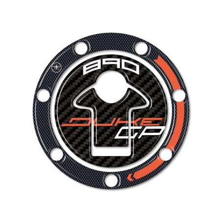 Bouchon de réservoir Moto Adhesive Gel 3D compatible avec Ktm Duke 890 GP 2022 - 2023