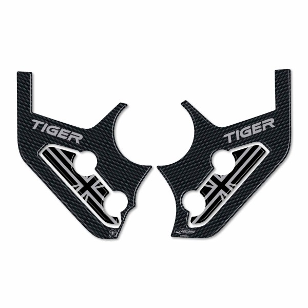 Stickers 3D Protector Heel Guards motorbike compatible with Triumph Tiger 900 - 850