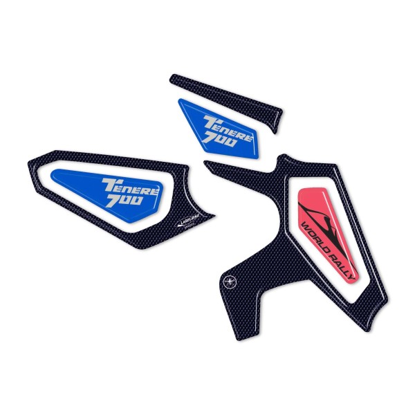 Autocollants de protection de talon 3D compatibles avec Yamaha Tenere 700 World Rally
