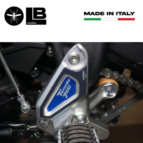3D Fersenschützer Aufkleber kompatibel mit Yamaha Tenere 700 World Rally