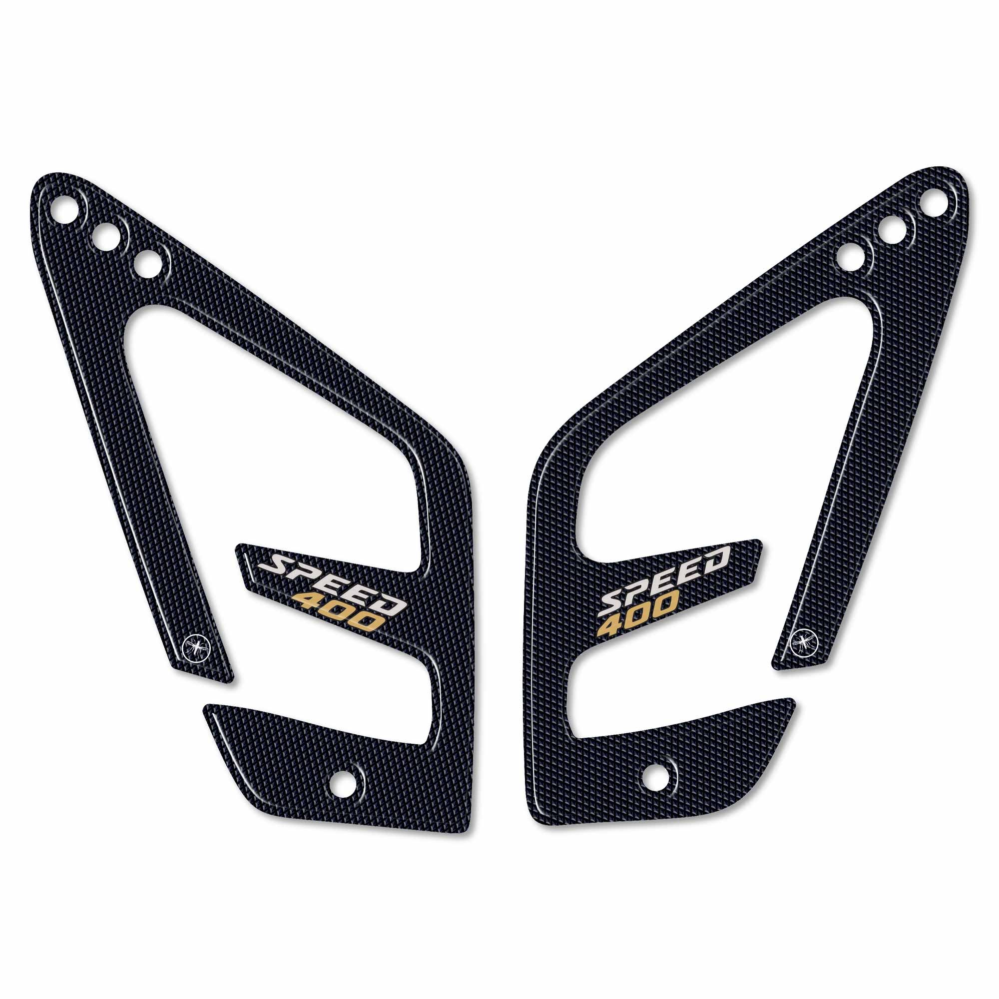 Adesivi Resinati 3D Protezioni Laterali Serbatoio Compatibili Con Moto Triumph Speed Triple RS (Nero-Rosso) : Amazon.it: Auto E Moto