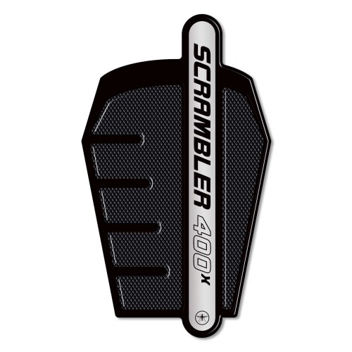 Protecteur de réservoir 3D adhésif moto compatible avec Triumph Scrambler 400 X 2