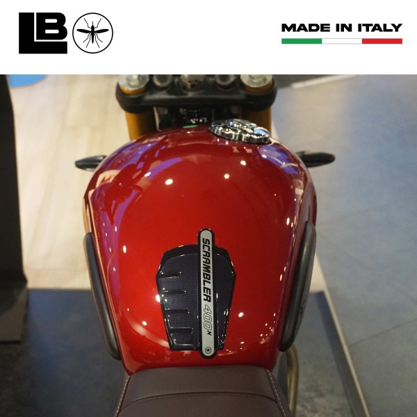 Protector depósito 3D adhesivo moto compatible con Triumph Scrambler 400 X