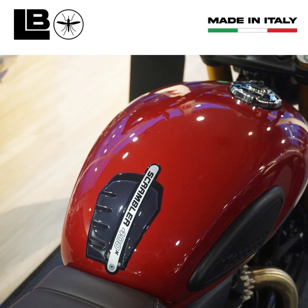 Selbstklebender 3D-Tankschutz Motorrad kompatibel mit Triumph Scrambler 400 X