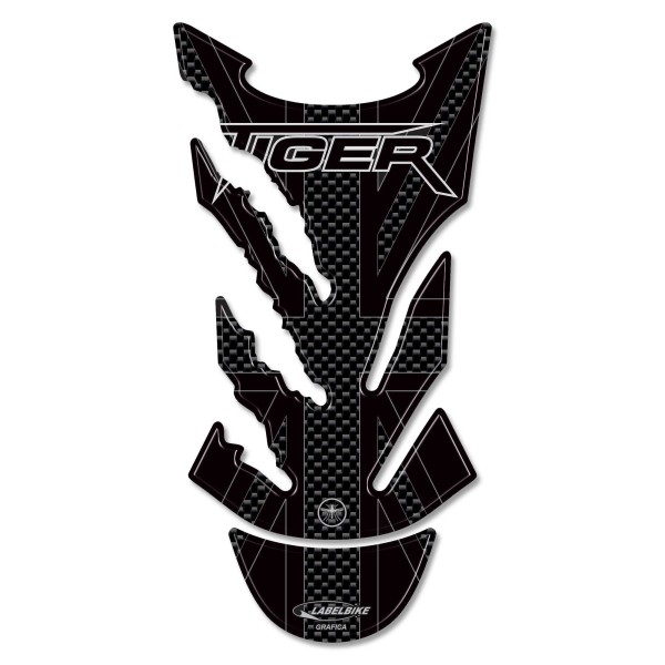 CARBON 3D CARBON Bumper Stickers/STICKERS compatible for TRIUMPH TIGER BIKE