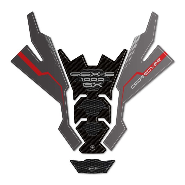 Protector de depósito adhesivo 3D para moto compatible con Suzuki GSX-S1000GX 2024