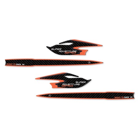 3D handguard stickers compatible with KTM 1290 Super Adventure S and R 2021-2024