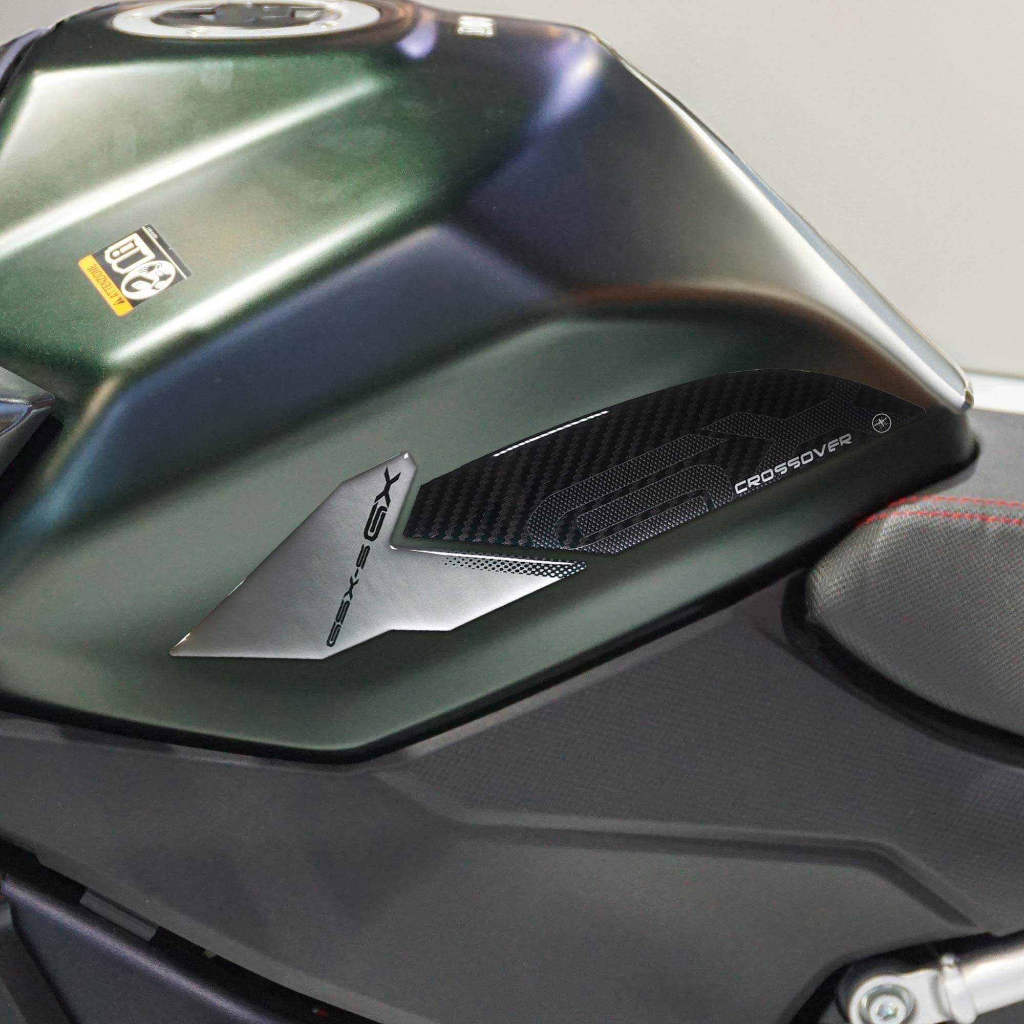 Protezione Serbatoio GSX-R Carbonio Paraserbatoio Adesivo 3D In Carbon Look Per Moto Suzuki GSXR - Protezione Elegante E Resistente Adesivi 3d Carbonio Per Moto