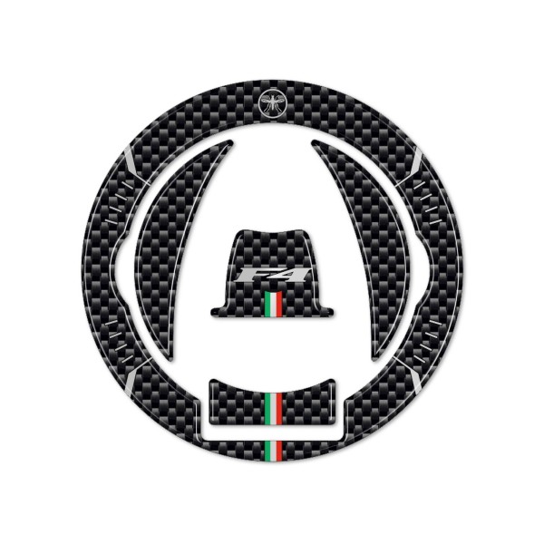 ADHESIVE 3D GAS TANK CAP PROTECTION compatible for MV AGUSTA F4 from 2010