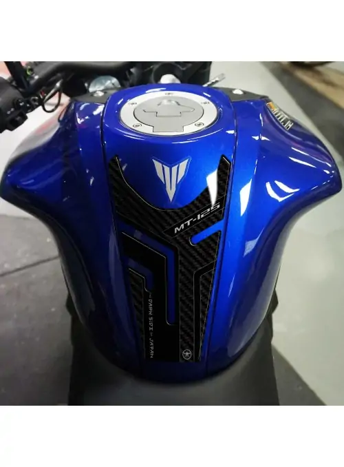 Adesivo 3D Protezione Paraserbatoio compatibile con moto Yamaha Mt-125 2020-23