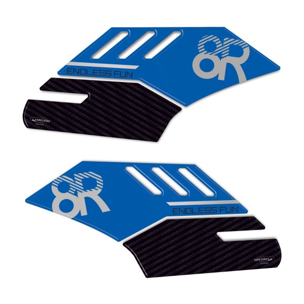 Protectores laterales de depósito de moto Pegatinas de gel 3D compatibles con Suzuki GSX-8R