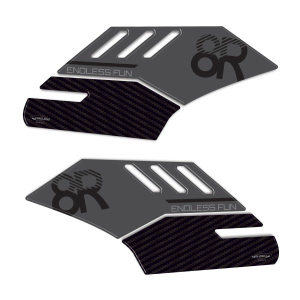 Protectores laterales de depósito de moto Pegatinas de gel 3D compatibles con Suzuki GSX-8R