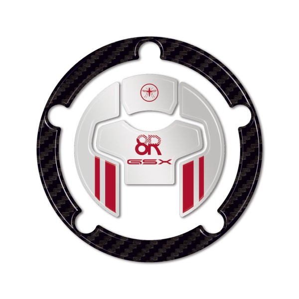 Protection de bouchon de réservoir moto 3D Gel autocollant compatible avec Suzuki GSX-8R