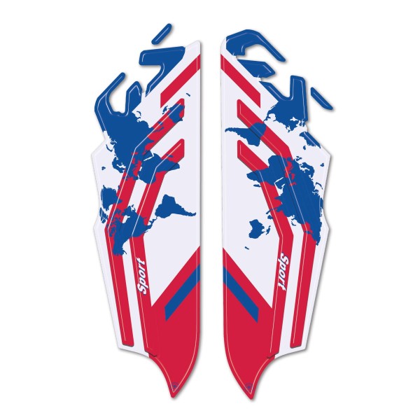 3D stickers motorbike side tank protectors compatible with BMW F800 GS 2024