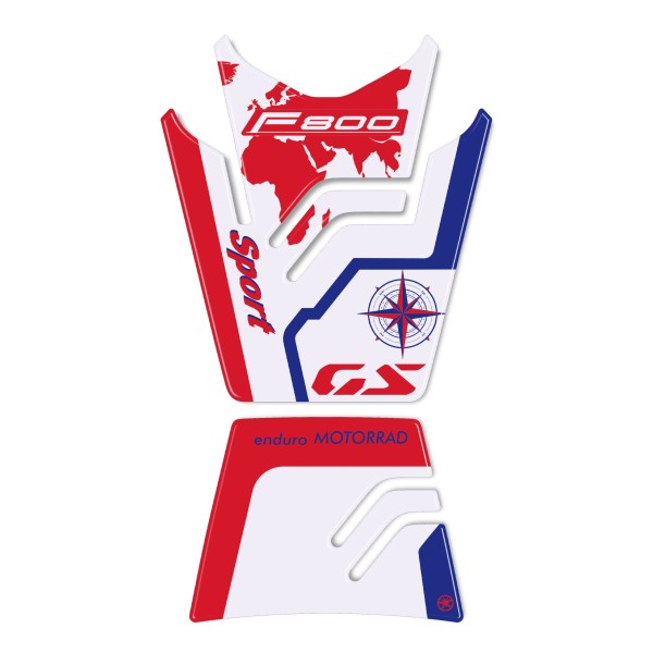 Adhesive 3D tank protector compatible with BMW F800 GS 2024
