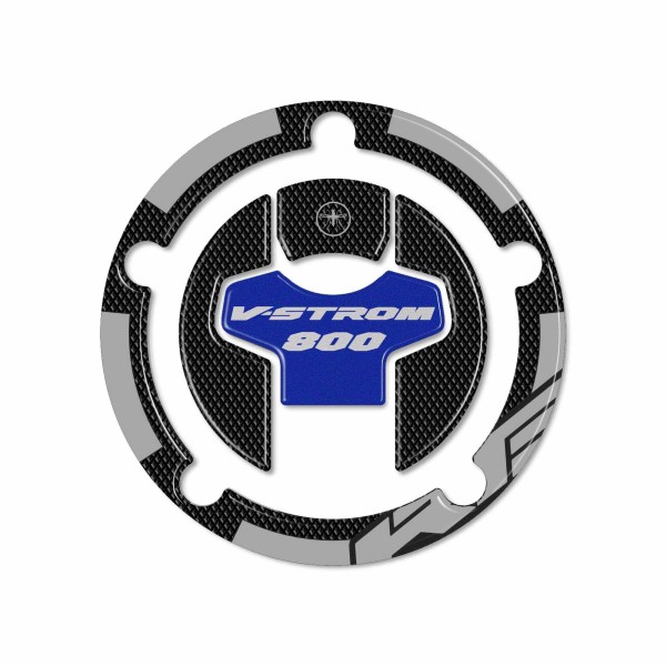 Adhesivo 3D compatible con Suzuki V-Strom 800RE Protección tapa depósito moto