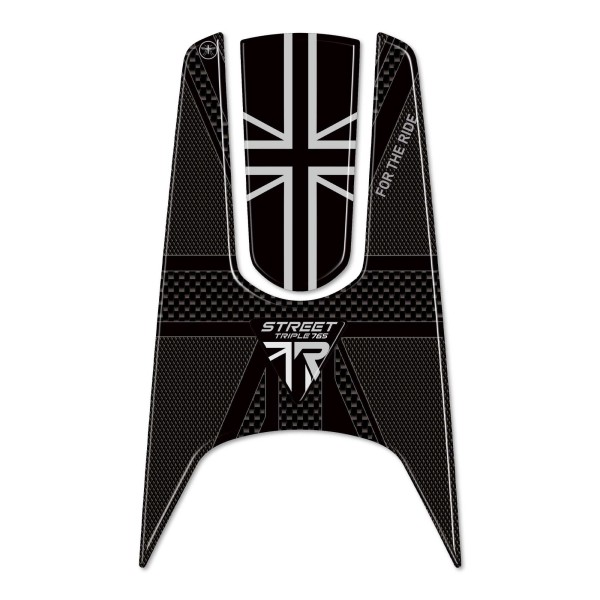 Autocollant de réservoir moto compatible avec Triumph Street Triple 765 R 2023-24