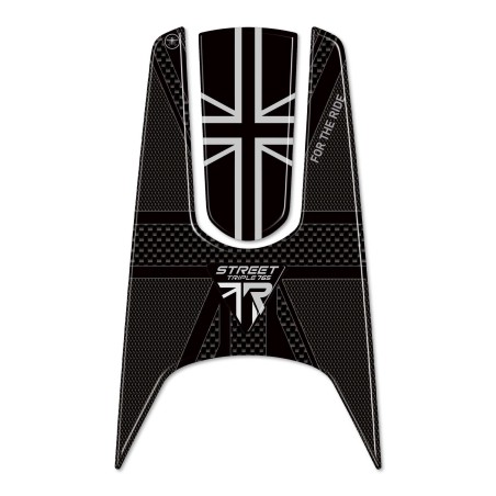Autocollant de réservoir moto compatible avec Triumph Street Triple 765 R 2023-24