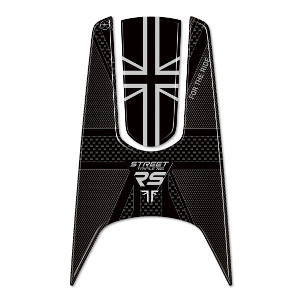 Superposición de depósito 3D de moto compatible con Triumph Street Triple 765 RS 2023-2024