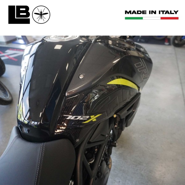 Pegatinas 3D Protectores laterales de depósito de moto compatibles con Benelli TRK 702X