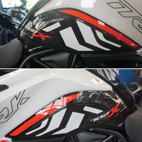 Stickers 3D Protections latérales de réservoir de moto compatibles avec Benelli TRK 702X