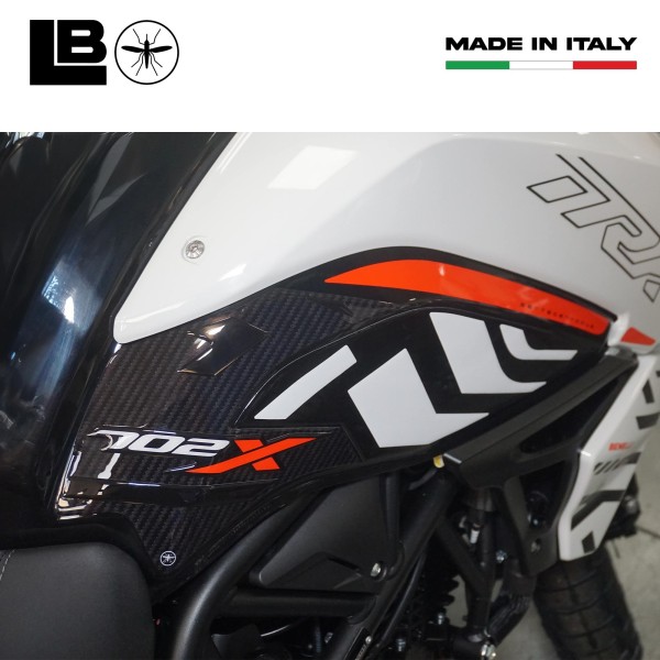 Pegatinas 3D Protectores laterales de depósito de moto compatibles con Benelli TRK 702X