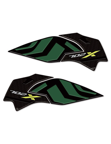 Pegatinas 3D Protectores laterales de depósito de moto compatibles con Benelli TRK 702X