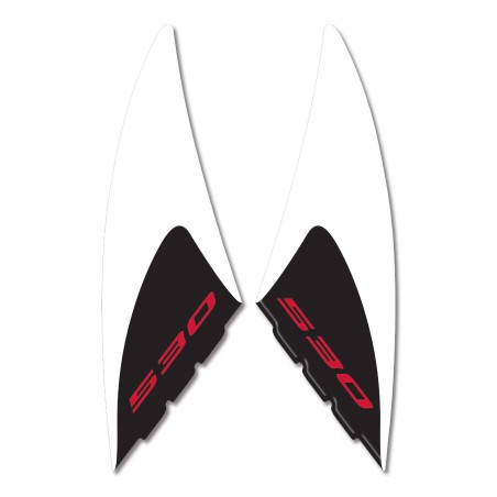 Κιτ 2 αυτοκόλλητα RESIN TMAX 530 3D PROTECTION GRAFFI YAMAHA 2012-2016