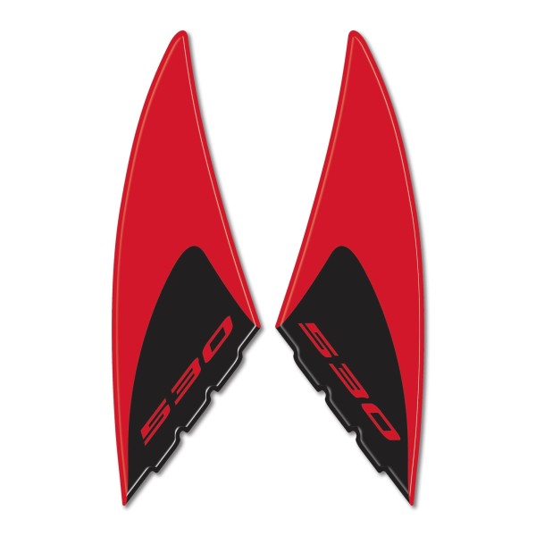 Κιτ 2 αυτοκόλλητα RESIN TMAX 530 3D PROTECTION GRAFFI YAMAHA 2012-2016