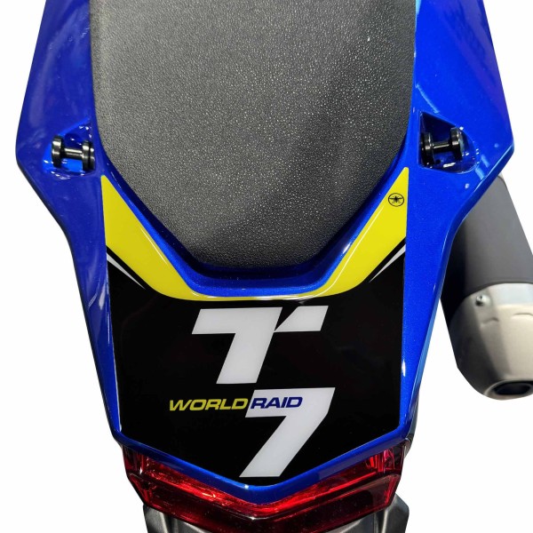 Αυτοκόλλητο 3D ουρά μοτοσικλέτας συμβατή με Yamaha Tenere 700 World Raid 2022-24 Κίτρινο
