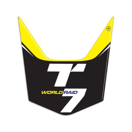 Aufkleber 3D-Motorrad Heck kompatibel mit Yamaha Tenere 700 World Raid 2022-24 Gelb