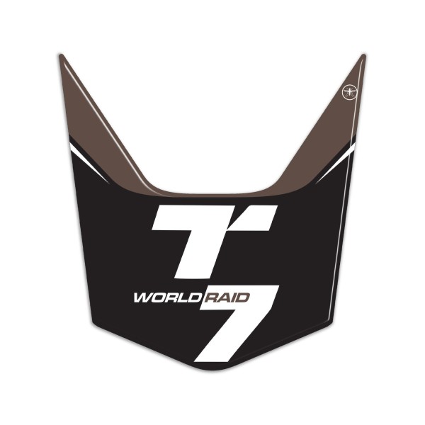 3D Tail sticker moto compatible avec Yamaha Tenere 700 World Raid 2022-24 Noir