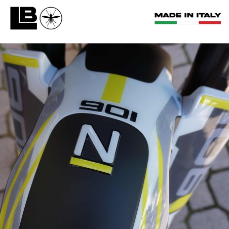 Motorrad Kotflügelschutz 3D Aufkleber kompatibel mit Husqvarna Norden 901 2024-5