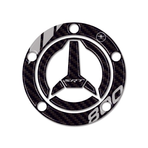 Autocollant 3D Bouchon de réservoir protection moto compatible avec QJ Motor SRT 800 SX 2
