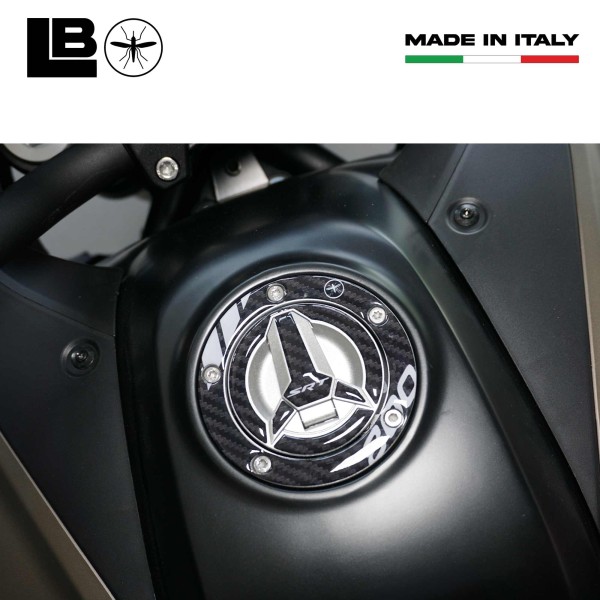 Autocollant 3D Bouchon de réservoir protection moto compatible avec QJ Motor SRT 800 SX