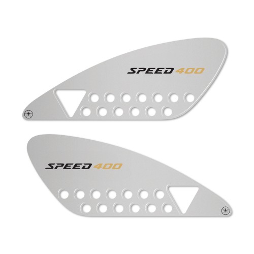 Autocollants 3D Protecteurs de flancs Réservoir moto compatible avec Triumph Speed 400 2