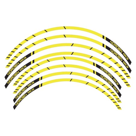 Kit d'autocollants pour jantes de moto compatibles Husqvarna Norden 901