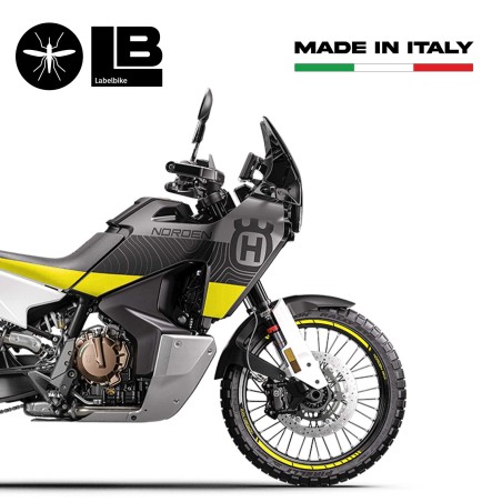 Husqvarna Norden 901 kompatibel Motorrad Felge Aufkleber Kit