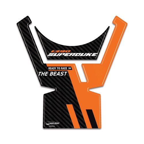 Tank Guard HIGH 3D motorbike sticker compatible with KTM 1390 Super Duke R 2024 2
