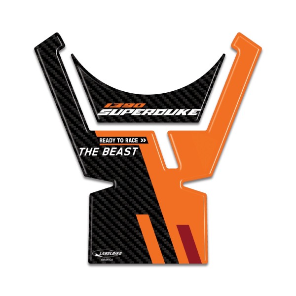 Sticker moto Tank Guard HIGH 3D compatible avec KTM 1390 Super Duke R 2024
