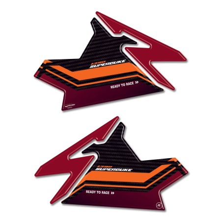 Side protectors 3D motorbike stickers compatible with KTM 1390 Super Duke R 2024