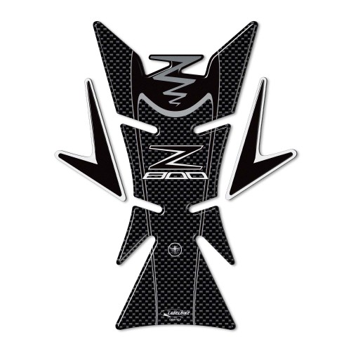 Aufkleber 3D Motorradtankschutz Kompatibel mit Z800 Kawasaki Z 800 Carbon 2
