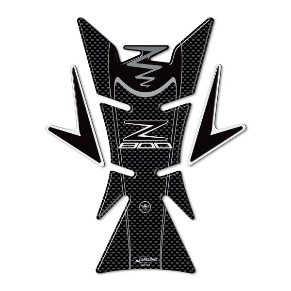 Sticker 3D Protecteur de réservoir moto Compatible avec Z800 Kawasaki Z 800 carbon