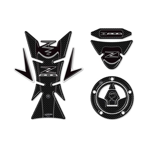 Kit d'autocollants en résine Protecteurs en fibre de carbone compatibles avec la moto Z800 Kawasaki Z 800