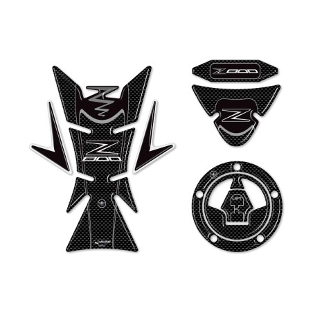 Kit d'autocollants en résine Protecteurs en fibre de carbone compatibles avec la moto Z800 Kawasaki Z 800