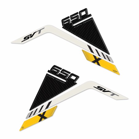 Pegatinas 3D Protectores laterales de depósito compatibles con QJ Motor SVT 650 X