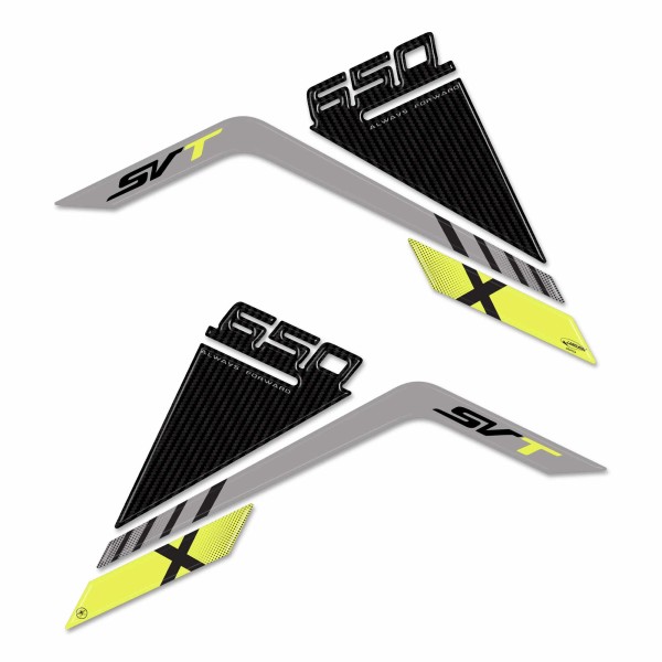 3D Aufkleber Tank Side Protectors kompatibel mit QJ Motor SVT 650 X