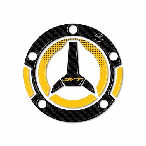 Selbstklebender 3D Tankdeckelschutz Motorrad kompatibel mit QJ Motor SVT 650 X 2