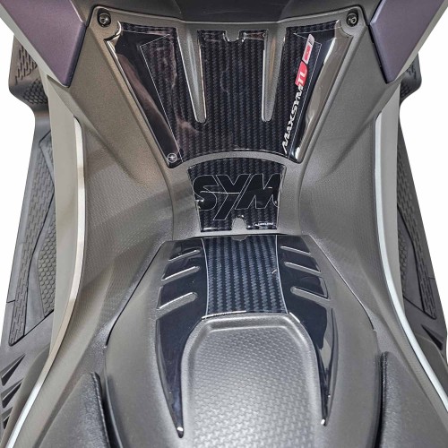 Kit d'autocollants 3D Protection du pied de lit et de la porte compatible avec Sym Maxsym TL 508